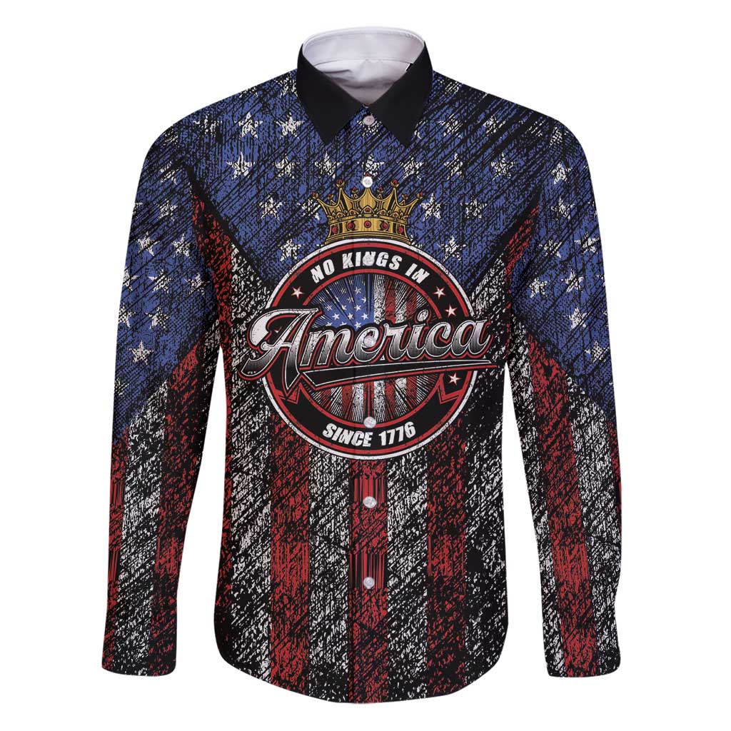 No Kings In America Since 1777 Family Matching Puletasi and Hawaiian Shirt Retro Vibe - Wonder Print Shop