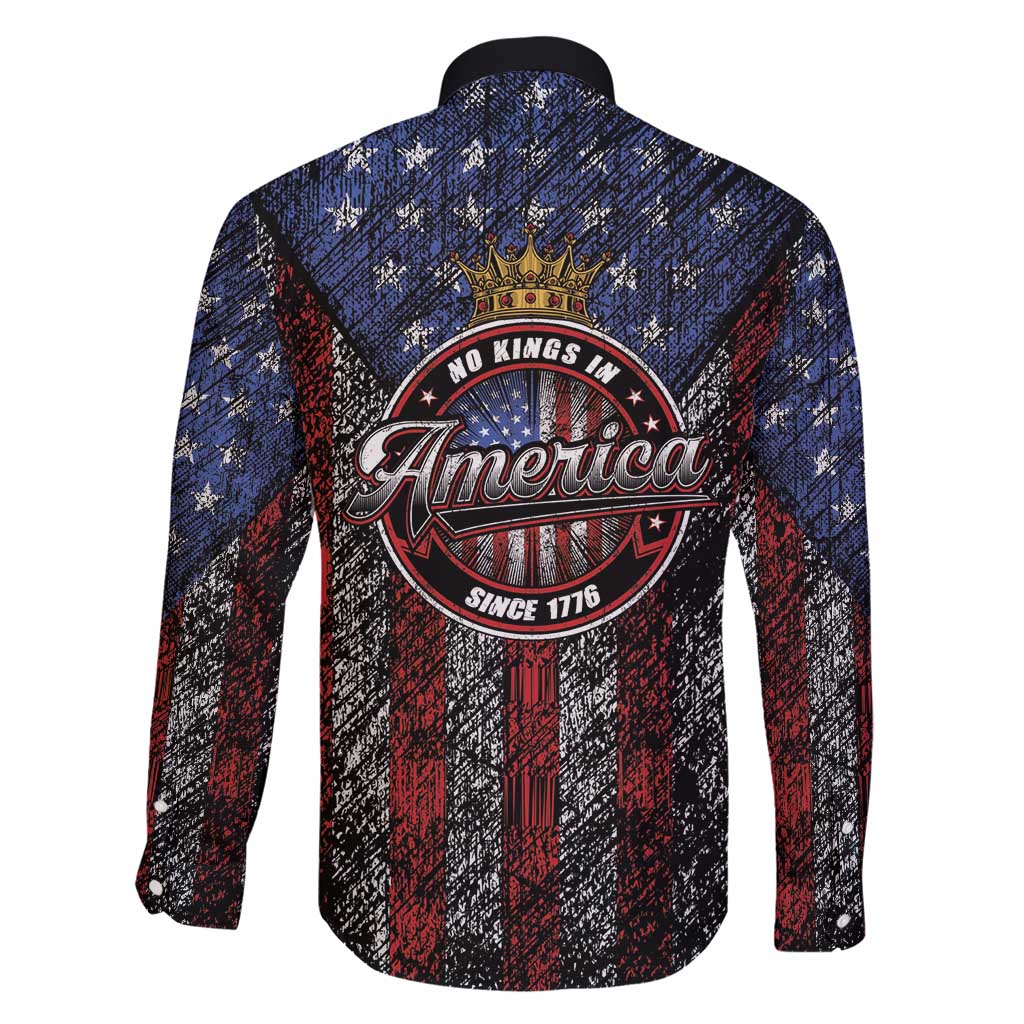 No Kings In America Since 1777 Family Matching Short Sleeve Bodycon Dress and Hawaiian Shirt Retro Vibe - Wonder Print Shop