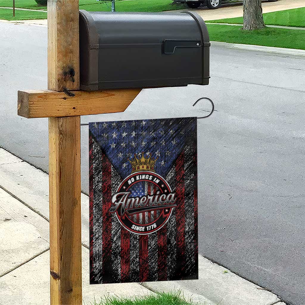 No Kings In America Since 1777 Garden Flag Retro Vibe - Wonder Print Shop