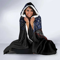 No Kings In America Since 1777 Hooded Blanket Retro Vibe - Wonder Print Shop