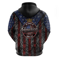 No Kings In America Since 1777 Hoodie Retro Vibe - Wonder Print Shop