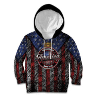 No Kings In America Since 1777 Kid Hoodie Retro Vibe - Wonder Print Shop