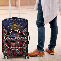 No Kings In America Since 1777 Luggage Cover Retro Vibe - Wonder Print Shop