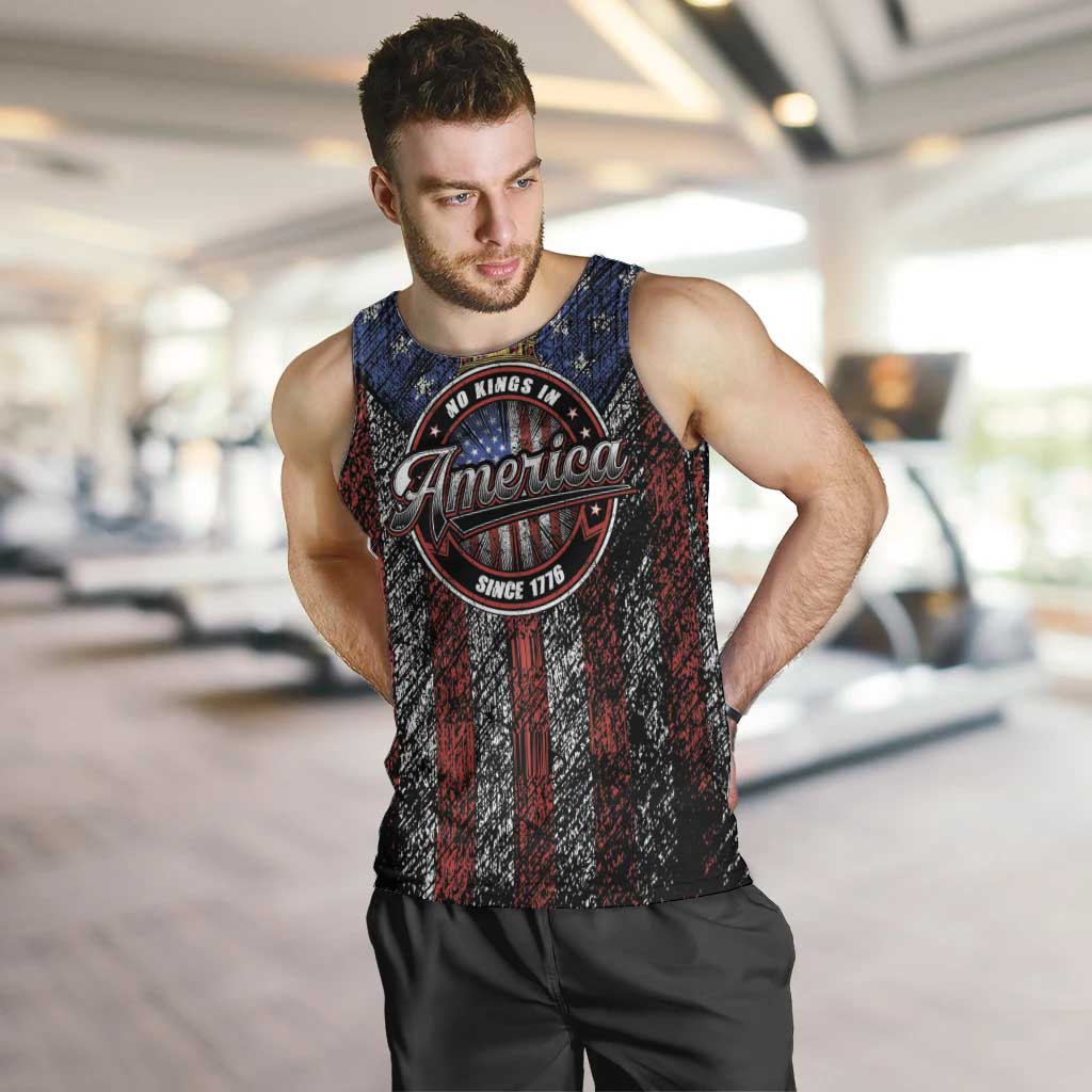 No Kings In America Since 1777 Men Tank Top Retro Vibe - Wonder Print Shop