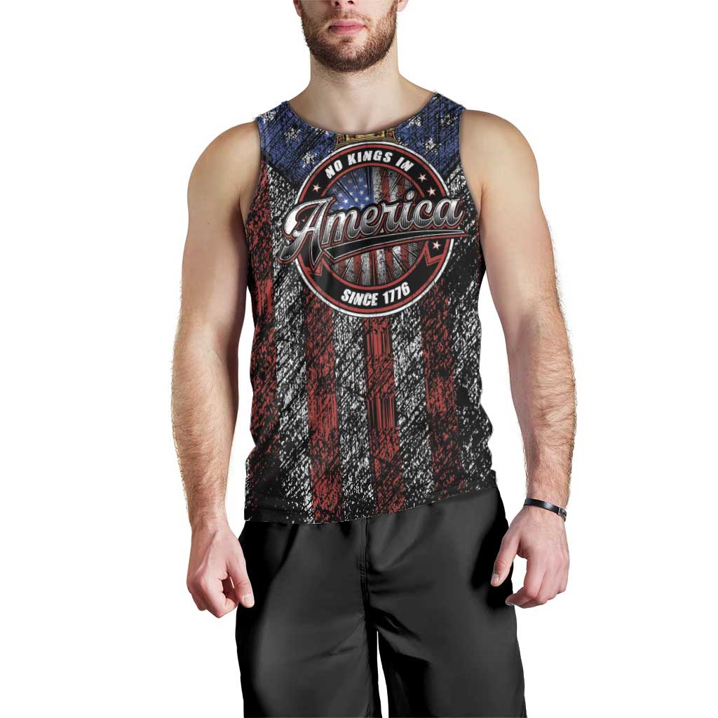 No Kings In America Since 1777 Men Tank Top Retro Vibe - Wonder Print Shop
