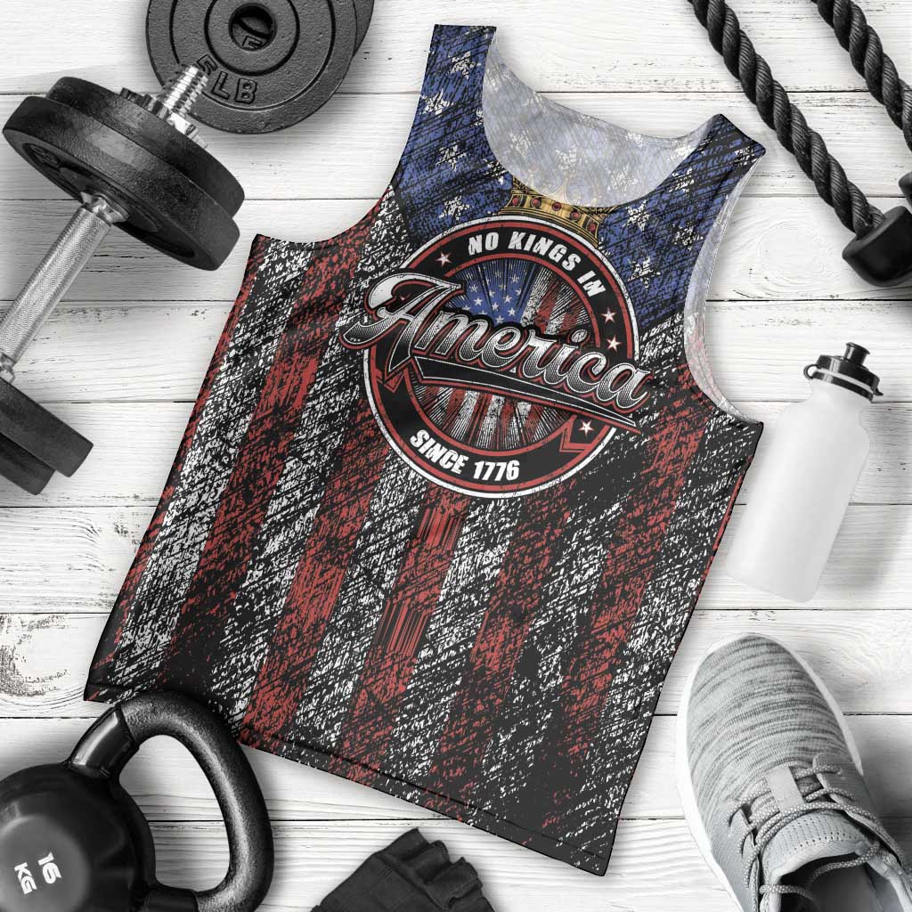 No Kings In America Since 1777 Men Tank Top Retro Vibe - Wonder Print Shop
