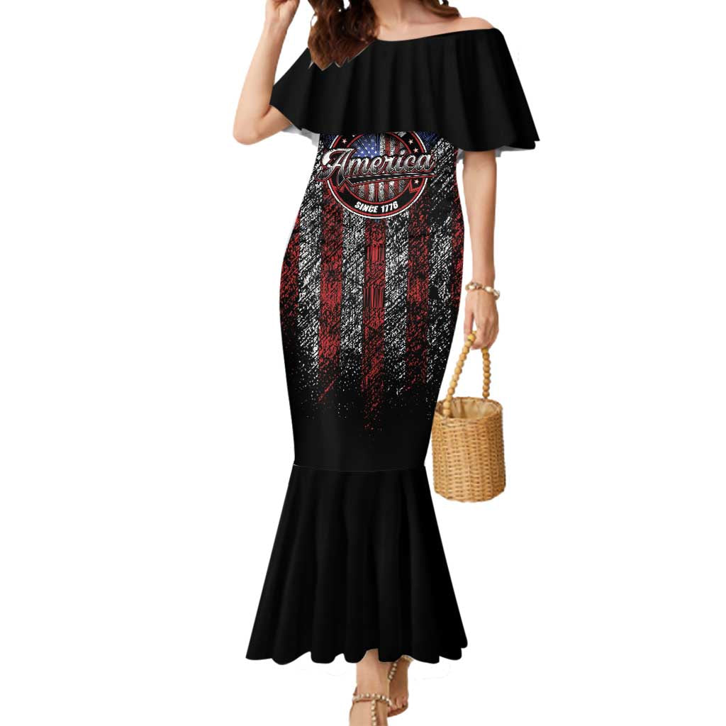 No Kings In America Since 1777 Mermaid Dress Retro Vibe - Wonder Print Shop