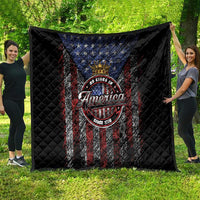 No Kings In America Since 1777 Quilt Retro Vibe - Wonder Print Shop