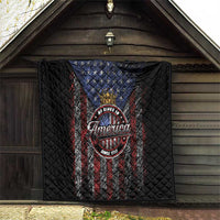 No Kings In America Since 1777 Quilt Retro Vibe - Wonder Print Shop