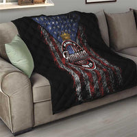 No Kings In America Since 1777 Quilt Retro Vibe - Wonder Print Shop