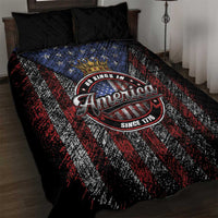 No Kings In America Since 1777 Quilt Bed Set Retro Vibe - Wonder Print Shop