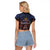 No Kings In America Since 1777 Raglan Cropped T Shirt Retro Vibe - Wonder Print Shop