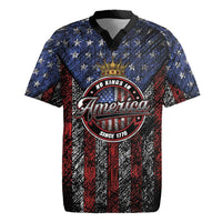 No Kings In America Since 1777 Rugby Jersey Retro Vibe - Wonder Print Shop