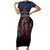 No Kings In America Since 1777 Short Sleeve Bodycon Dress Retro Vibe - Wonder Print Shop