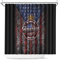 No Kings In America Since 1777 Shower Curtain Retro Vibe - Wonder Print Shop