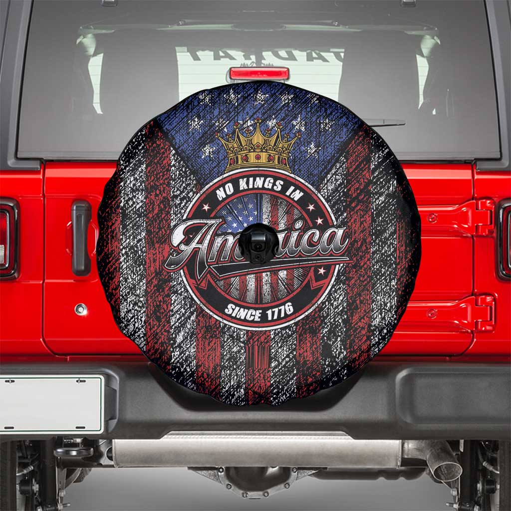 No Kings In America Since 1777 Spare Tire Cover Retro Vibe - Wonder Print Shop