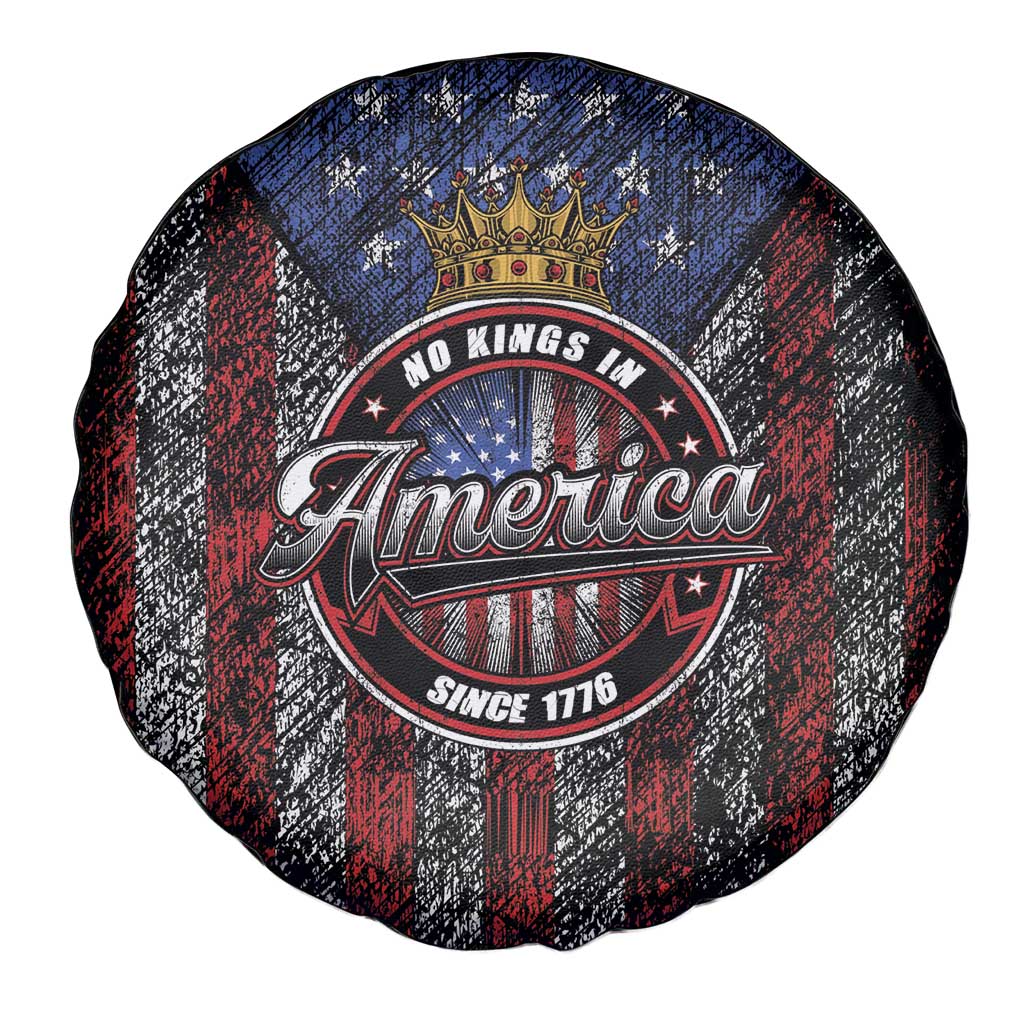 No Kings In America Since 1777 Spare Tire Cover Retro Vibe - Wonder Print Shop