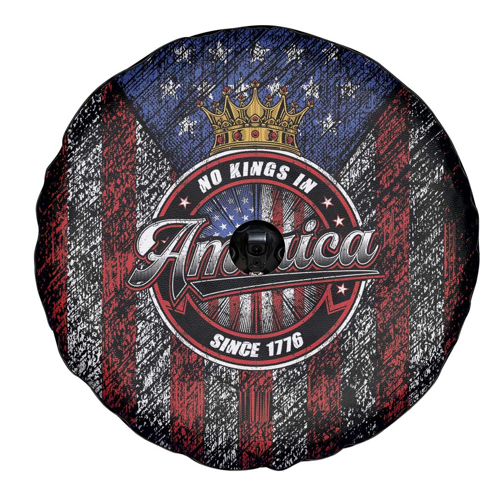 No Kings In America Since 1777 Spare Tire Cover Retro Vibe - Wonder Print Shop