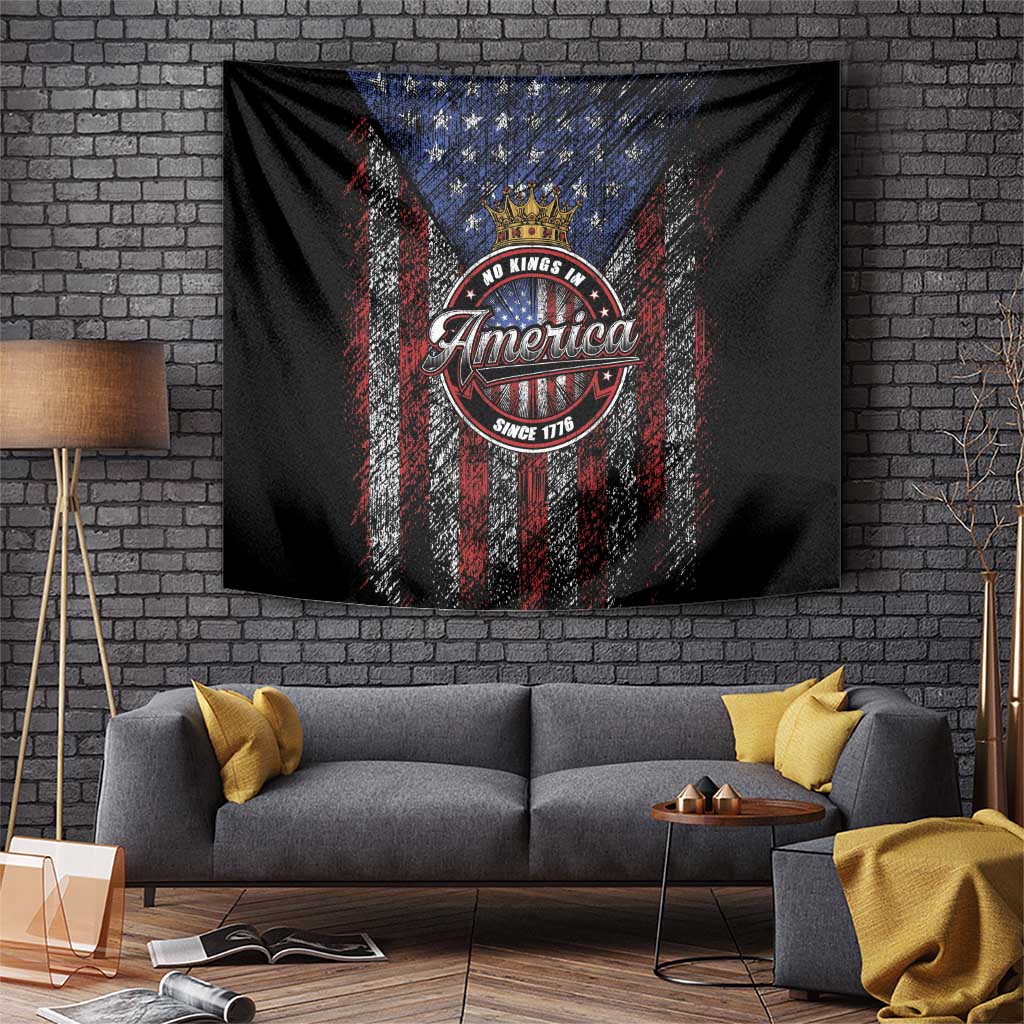 No Kings In America Since 1777 Tapestry Retro Vibe - Wonder Print Shop
