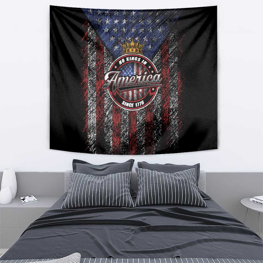 No Kings In America Since 1777 Tapestry Retro Vibe - Wonder Print Shop