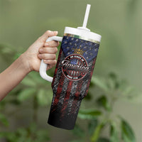 No Kings In America Since 1777 Tumbler With Handle Retro Vibe - Wonder Print Shop