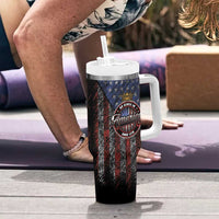 No Kings In America Since 1777 Tumbler With Handle Retro Vibe - Wonder Print Shop