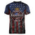 No Kings In America Since 1777 Women V-Neck T-Shirt Retro Vibe - Wonder Print Shop