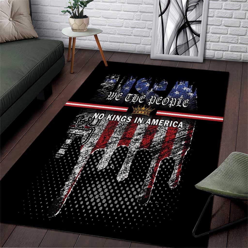 We The People Area Rug No Kings In America Since 1776 - Wonder Print Shop