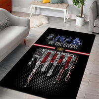 We The People Area Rug No Kings In America Since 1776 - Wonder Print Shop