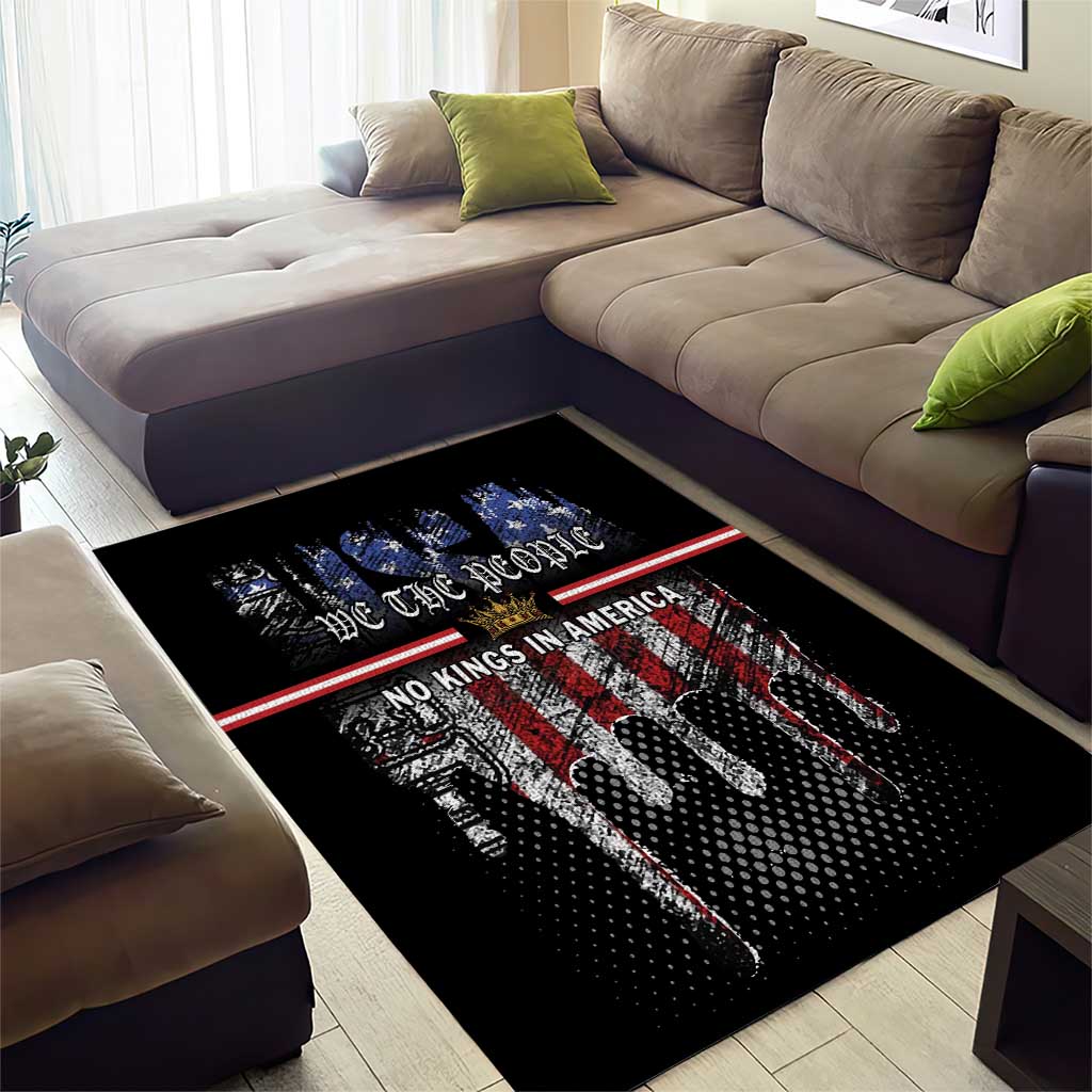 We The People Area Rug No Kings In America Since 1776 - Wonder Print Shop
