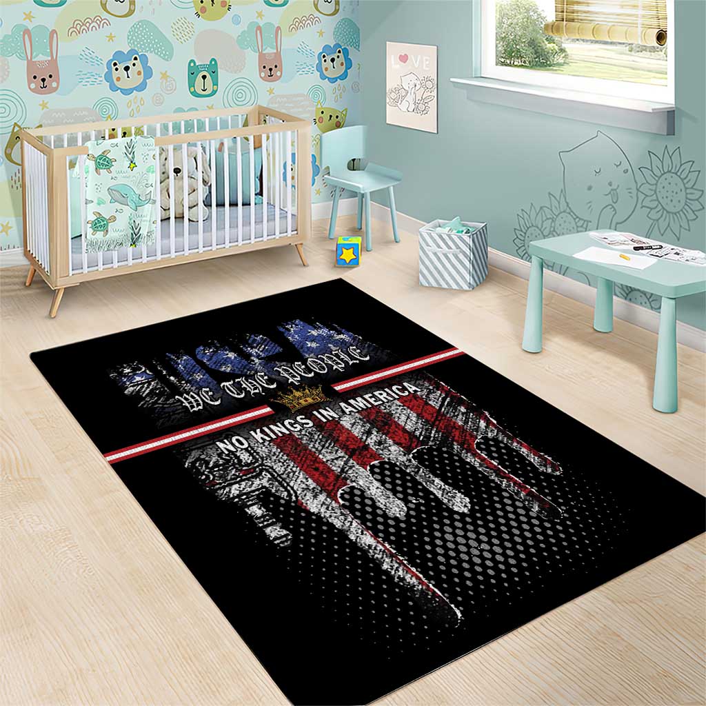 We The People Area Rug No Kings In America Since 1776 - Wonder Print Shop