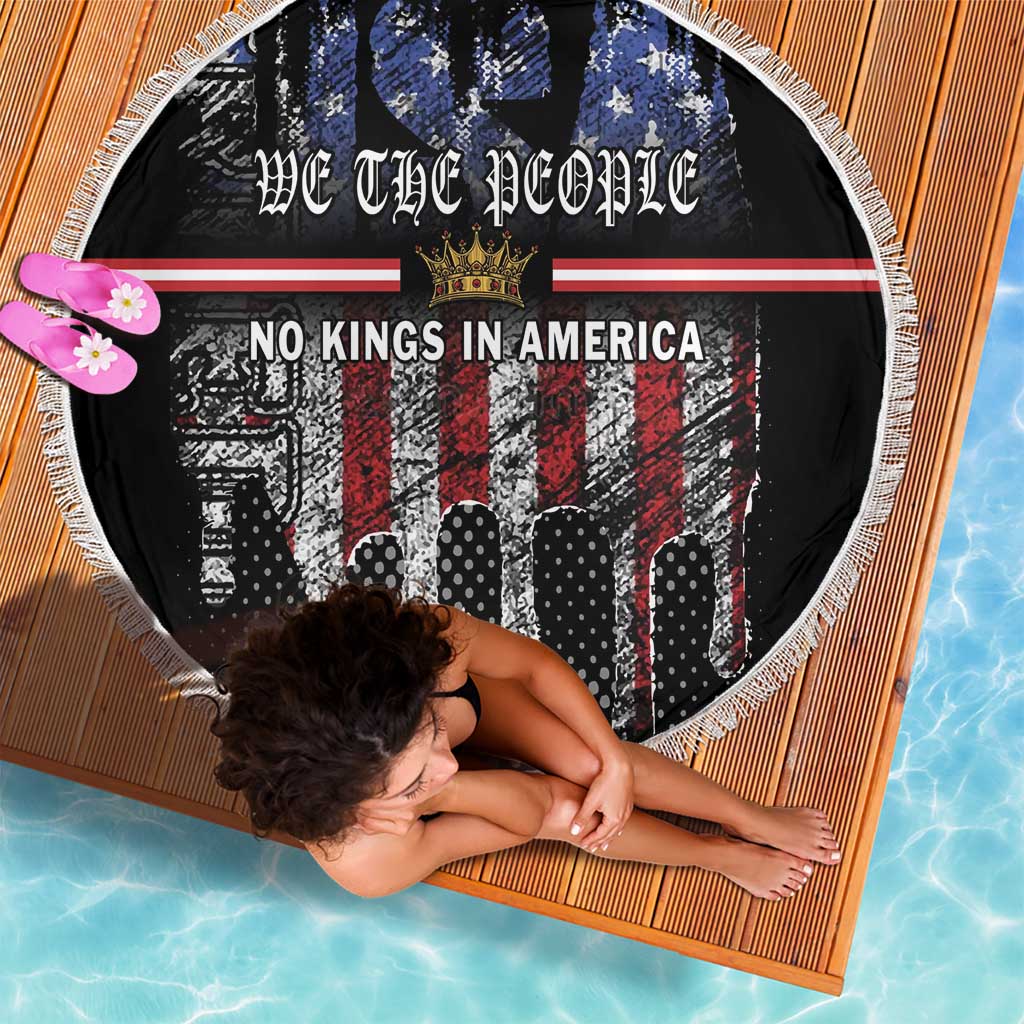 We The People Beach Blanket No Kings In America Since 1776 - Wonder Print Shop