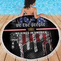 We The People Beach Blanket No Kings In America Since 1776 - Wonder Print Shop