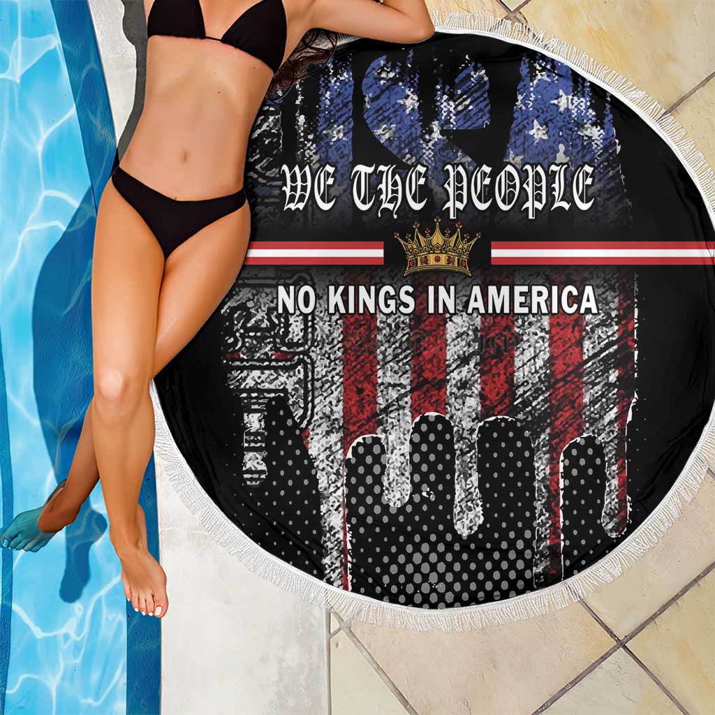 We The People Beach Blanket No Kings In America Since 1776 - Wonder Print Shop