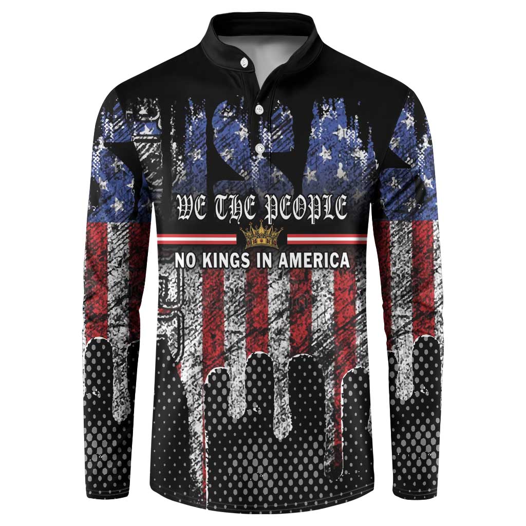 We The People Button Sweatshirt No Kings In America Since 1776 - Wonder Print Shop