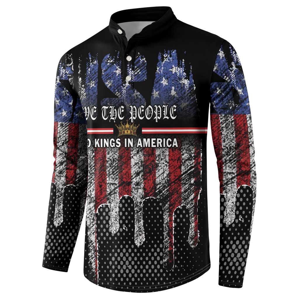 We The People Button Sweatshirt No Kings In America Since 1776 - Wonder Print Shop
