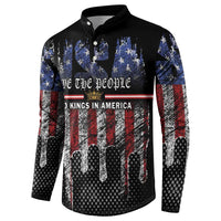 We The People Button Sweatshirt No Kings In America Since 1776 - Wonder Print Shop