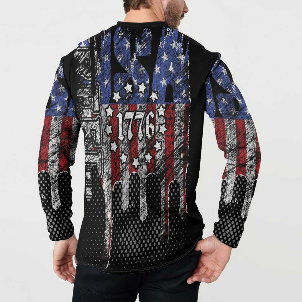 We The People Button Sweatshirt No Kings In America Since 1776 - Wonder Print Shop