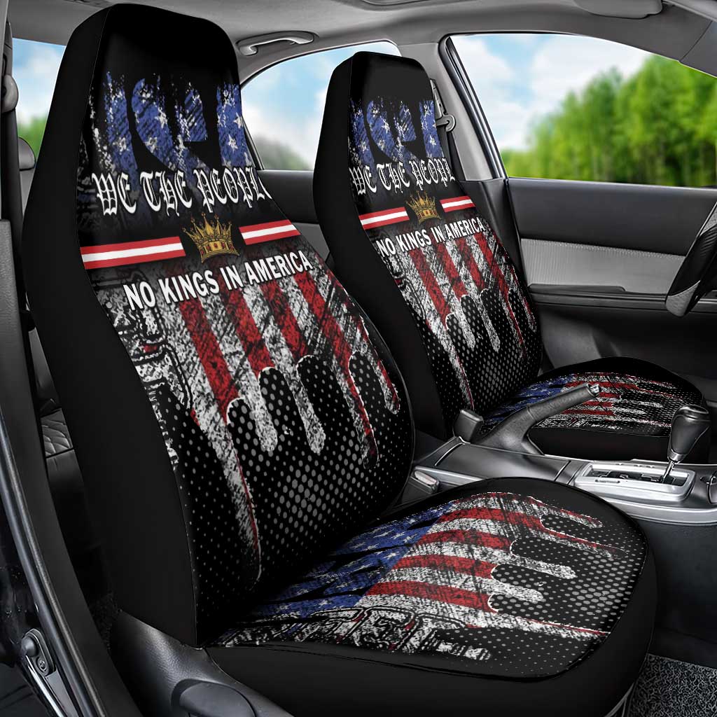 We The People Car Seat Cover No Kings In America Since 1776 - Wonder Print Shop