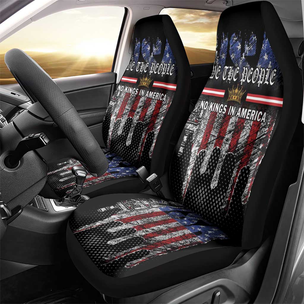 We The People Car Seat Cover No Kings In America Since 1776 - Wonder Print Shop