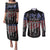 We The People Couples Matching Puletasi and Long Sleeve Button Shirt No Kings In America Since 1776 - Wonder Print Shop