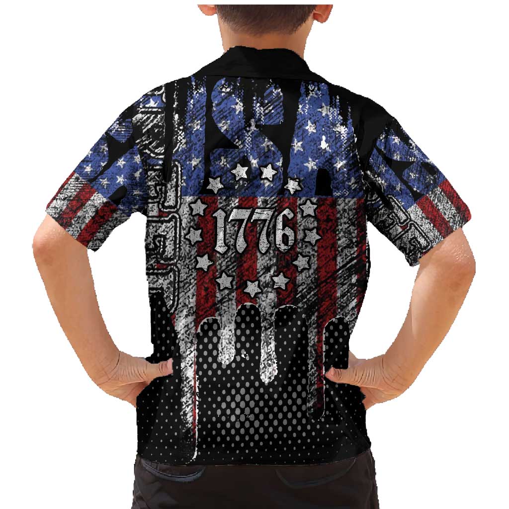 We The People Family Matching Mermaid Dress and Hawaiian Shirt No Kings In America Since 1776 - Wonder Print Shop