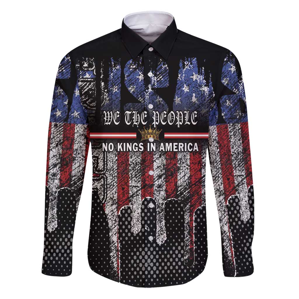 We The People Family Matching Puletasi and Hawaiian Shirt No Kings In America Since 1776 - Wonder Print Shop