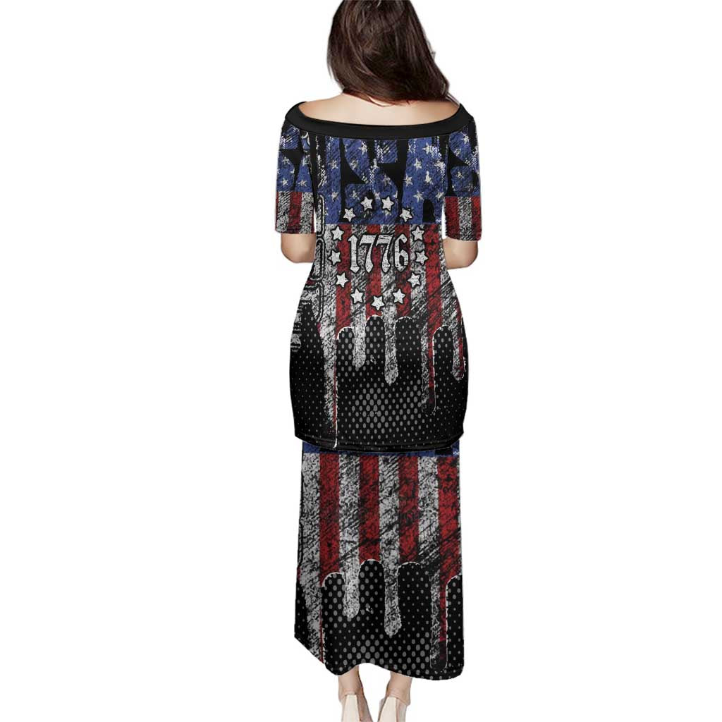 We The People Family Matching Puletasi and Hawaiian Shirt No Kings In America Since 1776 - Wonder Print Shop