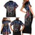 We The People Family Matching Short Sleeve Bodycon Dress and Hawaiian Shirt No Kings In America Since 1776 - Wonder Print Shop