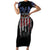 We The People Family Matching Short Sleeve Bodycon Dress and Hawaiian Shirt No Kings In America Since 1776 - Wonder Print Shop