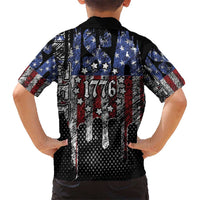 We The People Kid Hawaiian Shirt No Kings In America Since 1776 - Wonder Print Shop