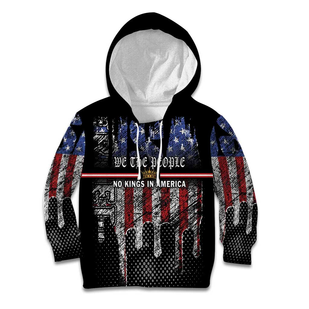 We The People Kid Hoodie No Kings In America Since 1776 - Wonder Print Shop