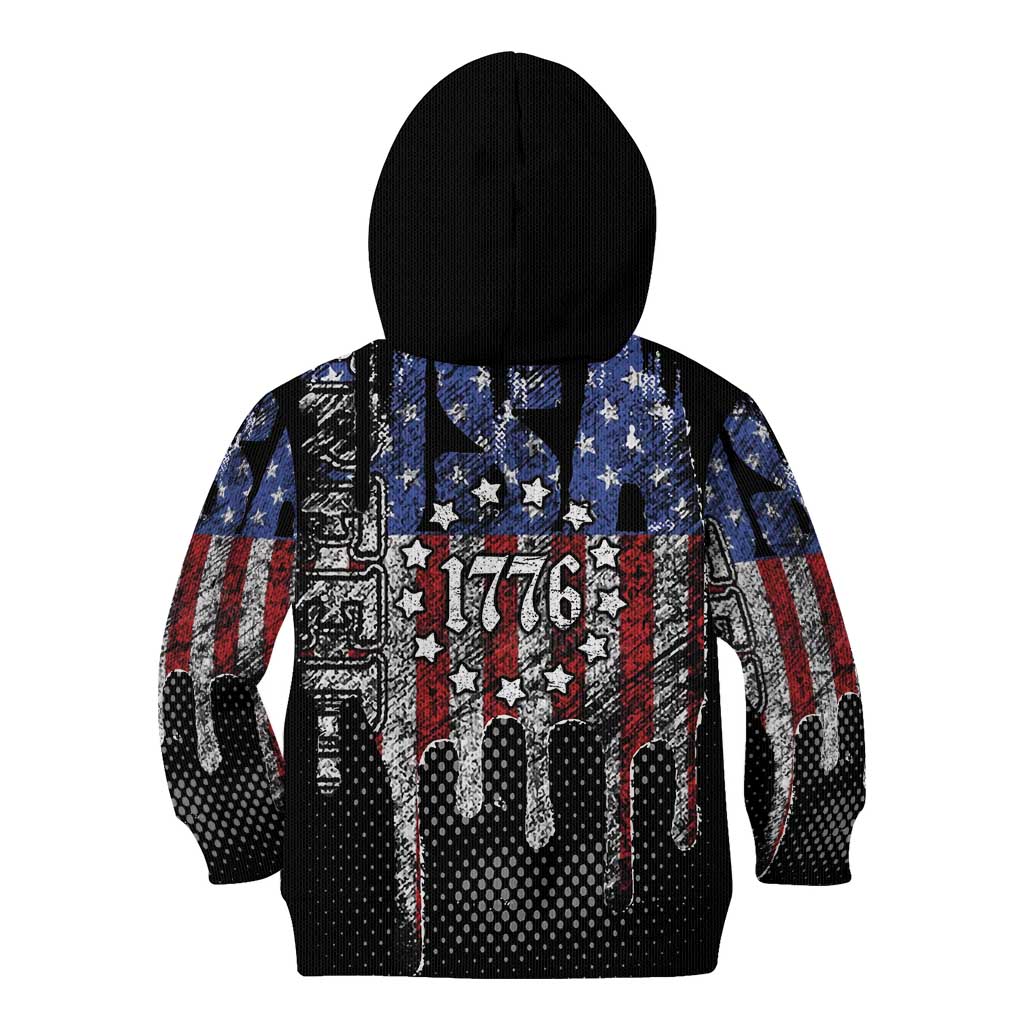 We The People Kid Hoodie No Kings In America Since 1776 - Wonder Print Shop