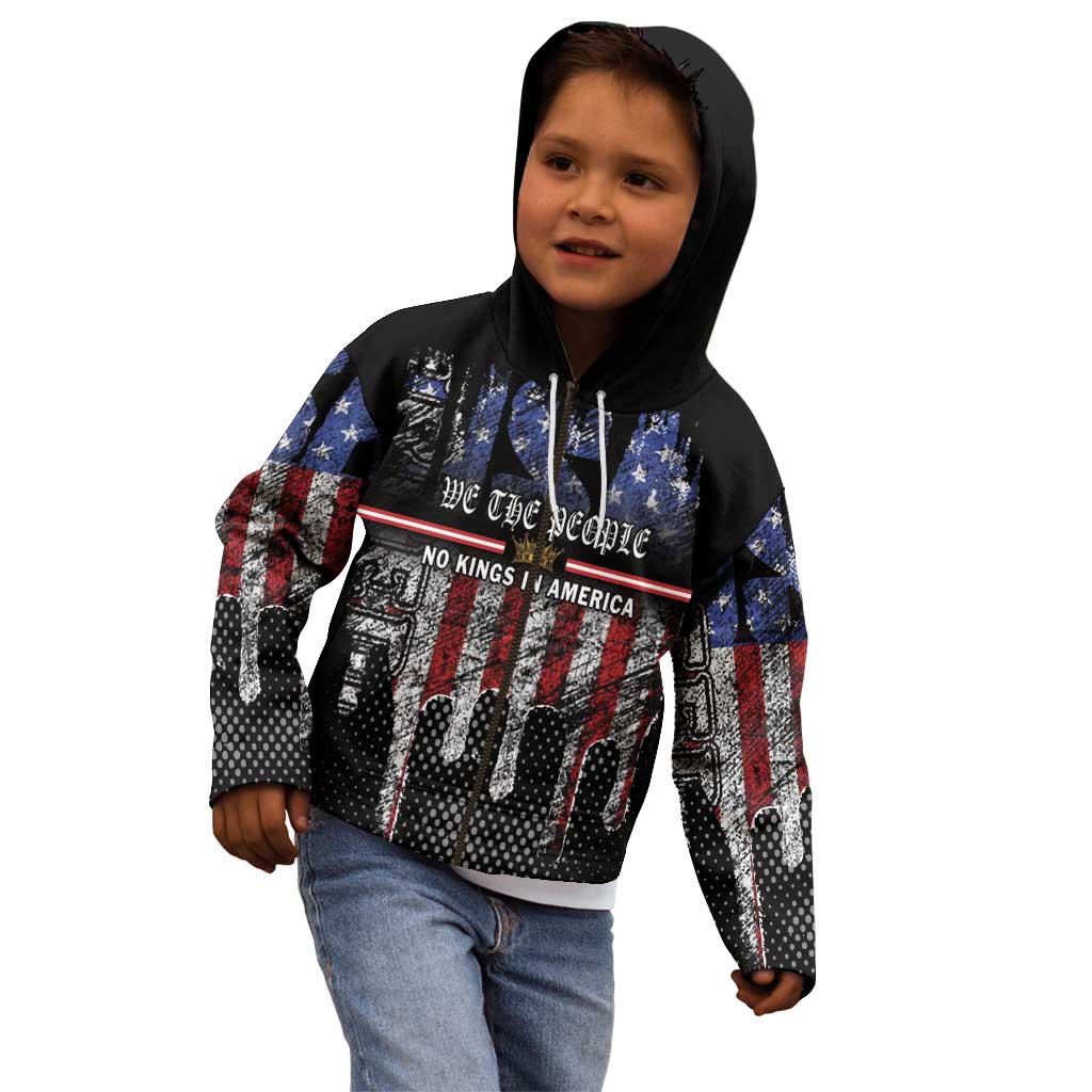 We The People Kid Hoodie No Kings In America Since 1776 - Wonder Print Shop